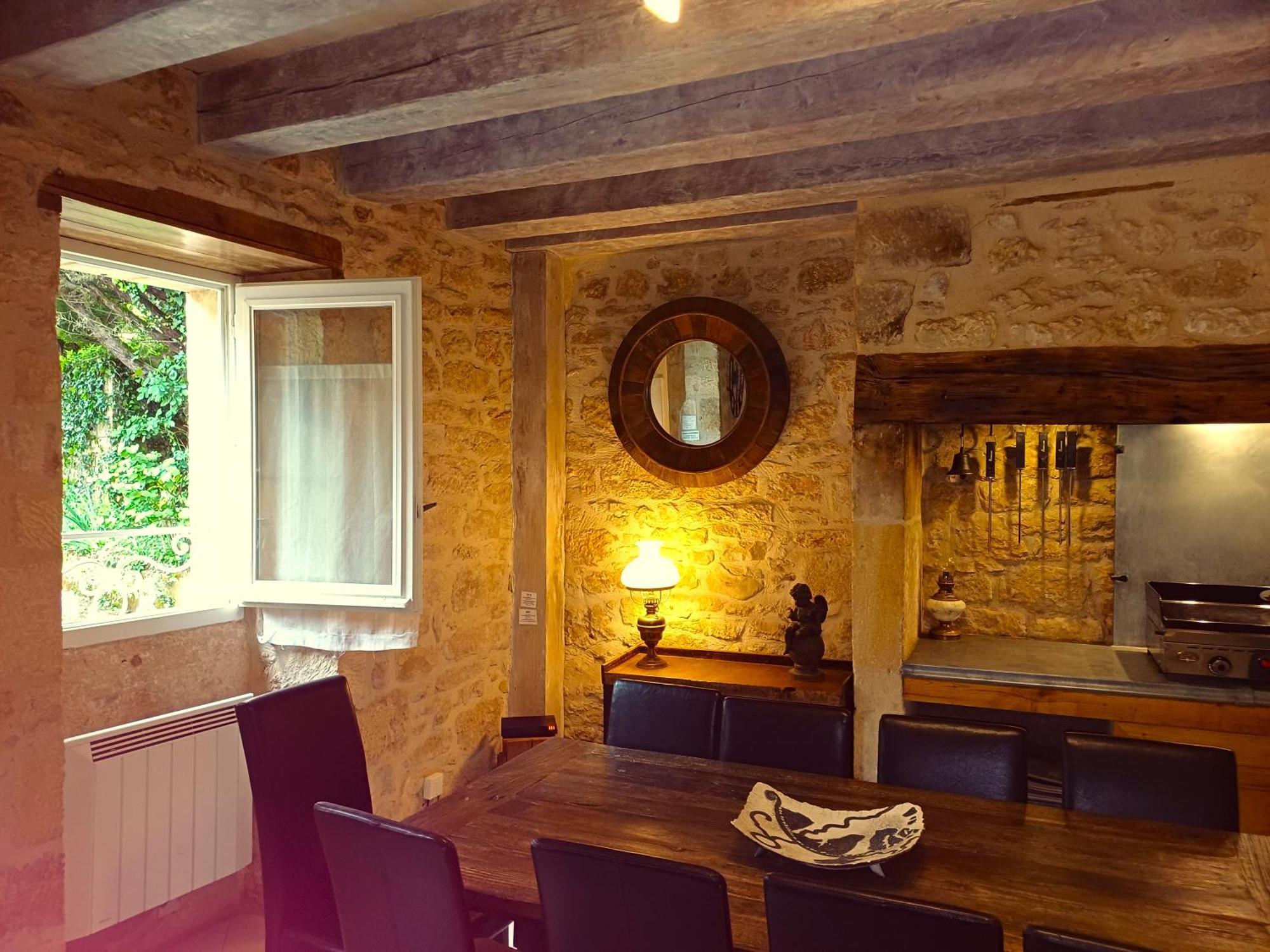 Au Pied Du Chateau - 5 A 11 Personnes - Baignade-Canoe-Piste Cyclable A 100 M Castelnaud La Chapelle Exterior photo